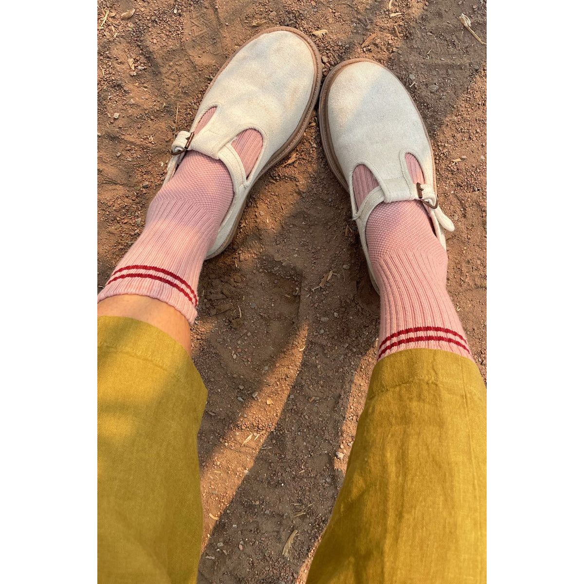 BOYFRIEND SOCKS - VINTAGE PINK