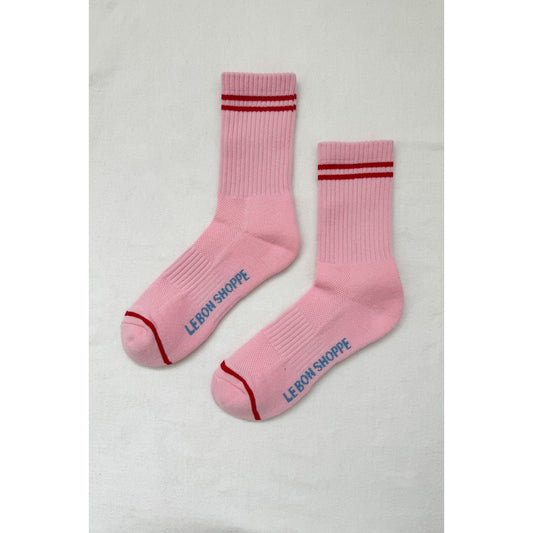 Boyfriend Socks - Amour Pink