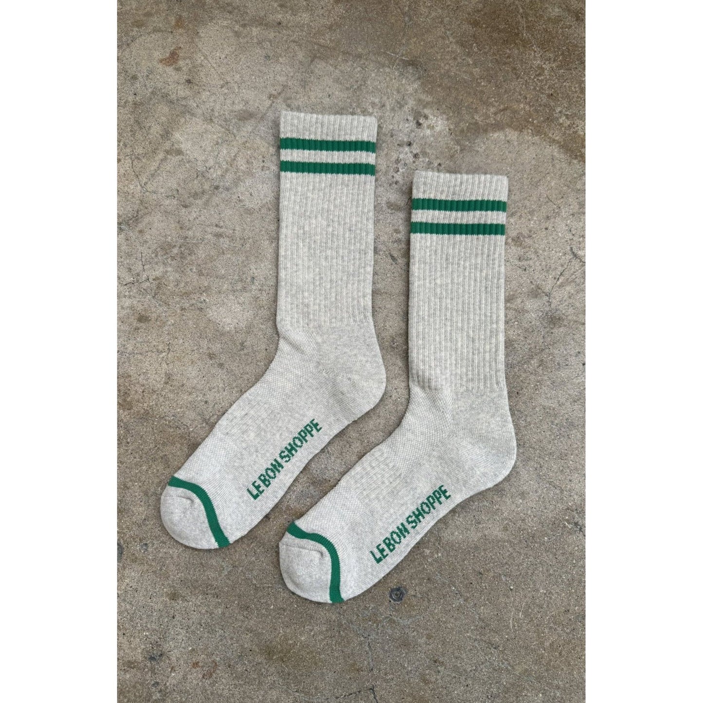 EXTENDED BOYFRIEND SOCKS - LIGHT GREY