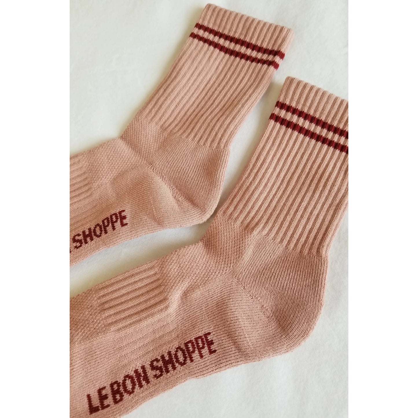 BOYFRIEND SOCKS - VINTAGE PINK