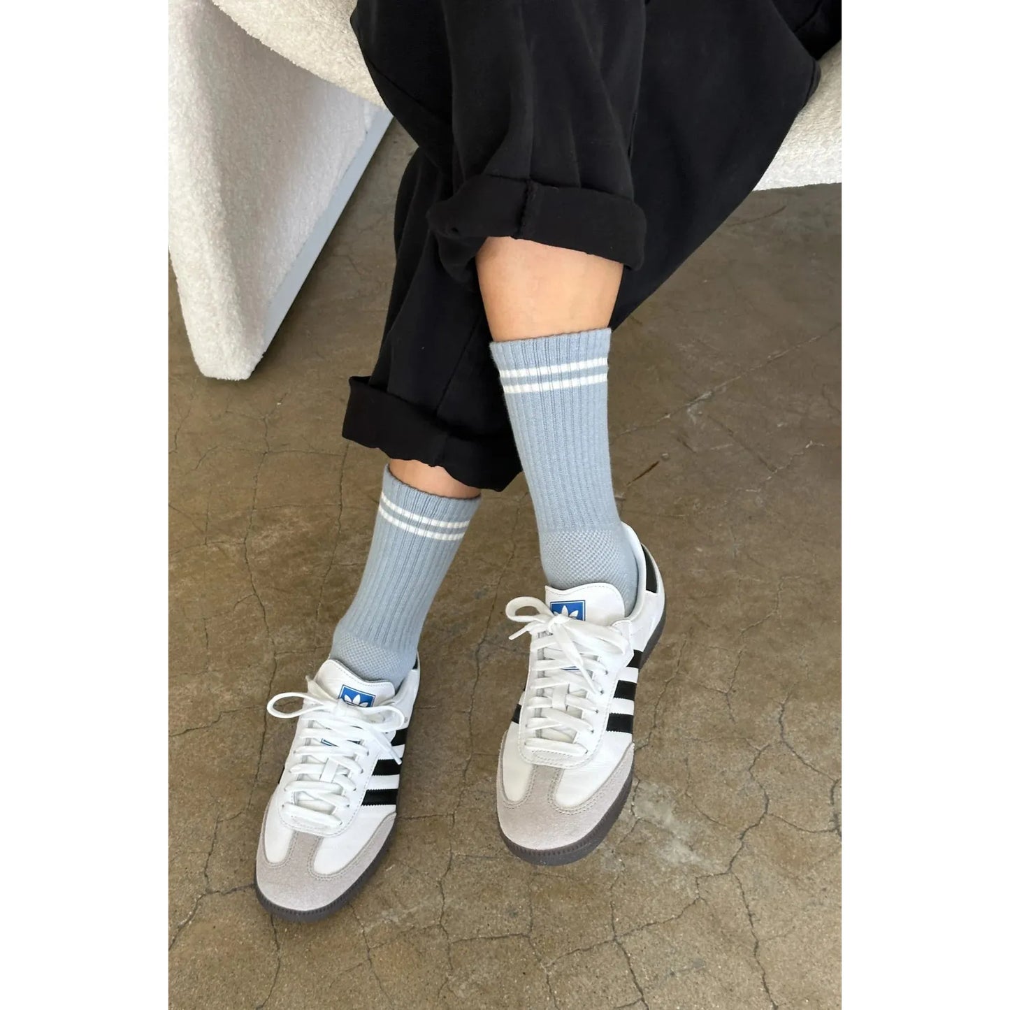 BOYFRIEND SOCKS - BLUE GREY