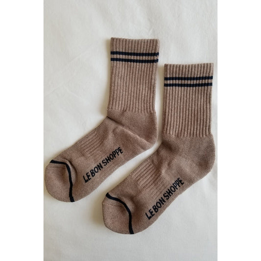 Boyfriend Socks - Cocoa