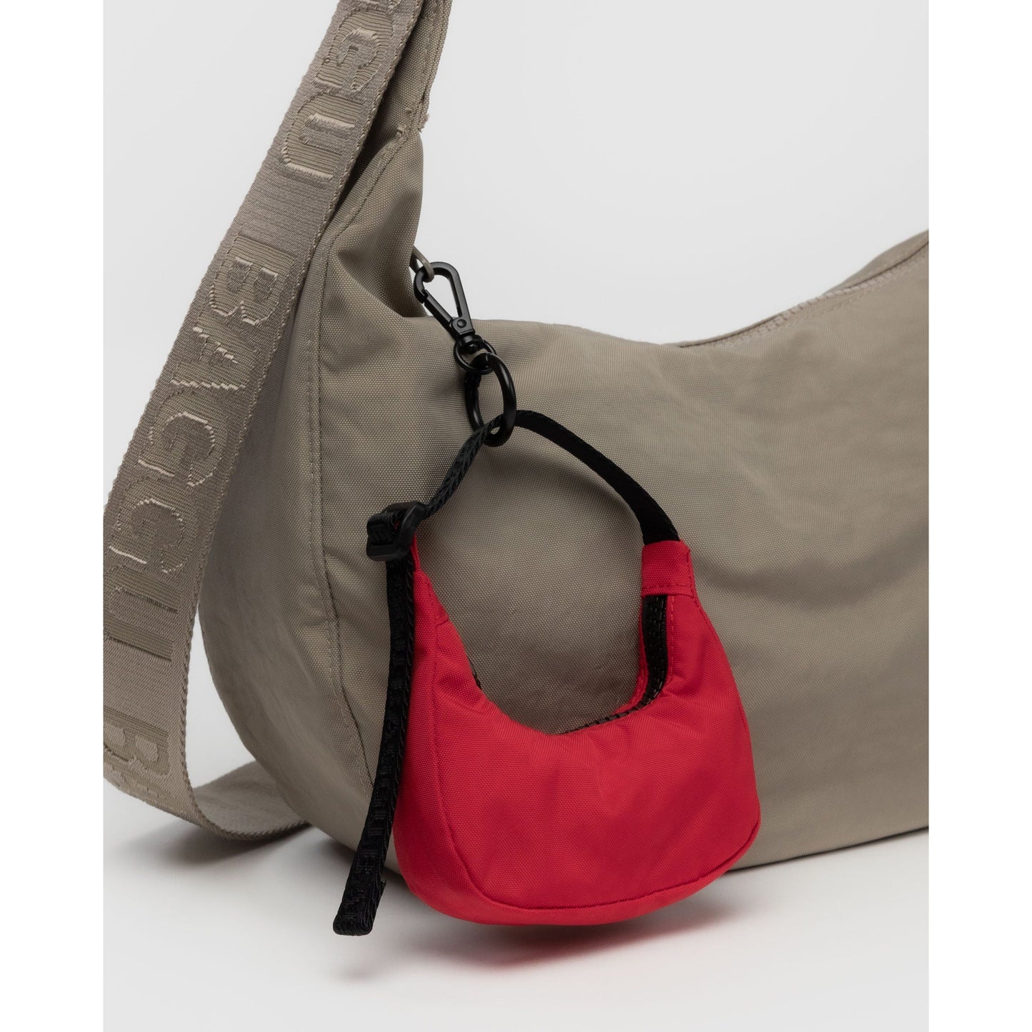 CRESCENT BAG CHARM - CANDY APPLE