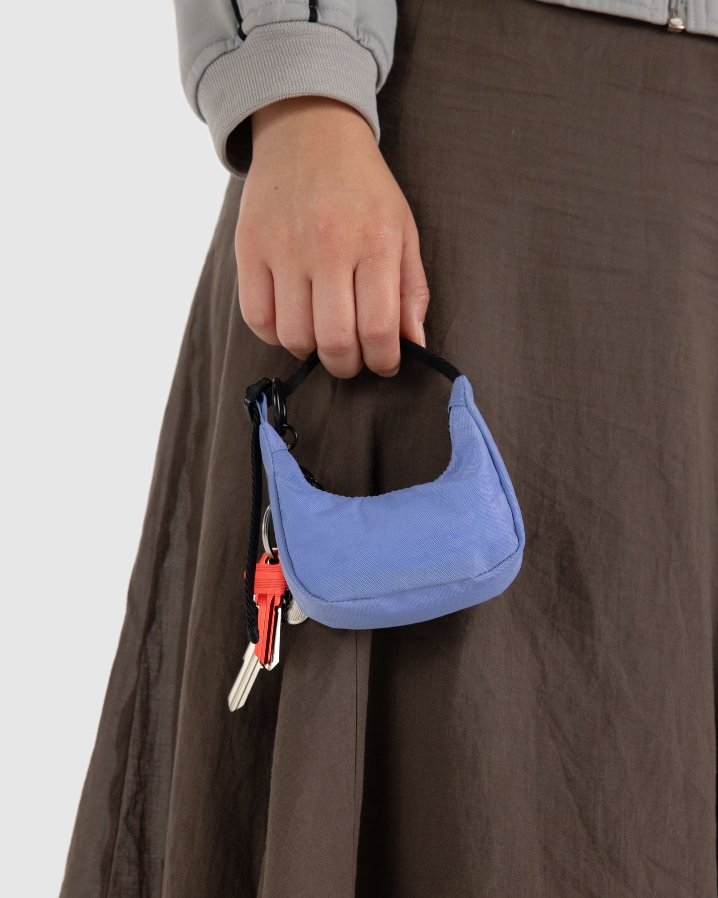 CRESCENT BAG CHARM - CORNFLOWER