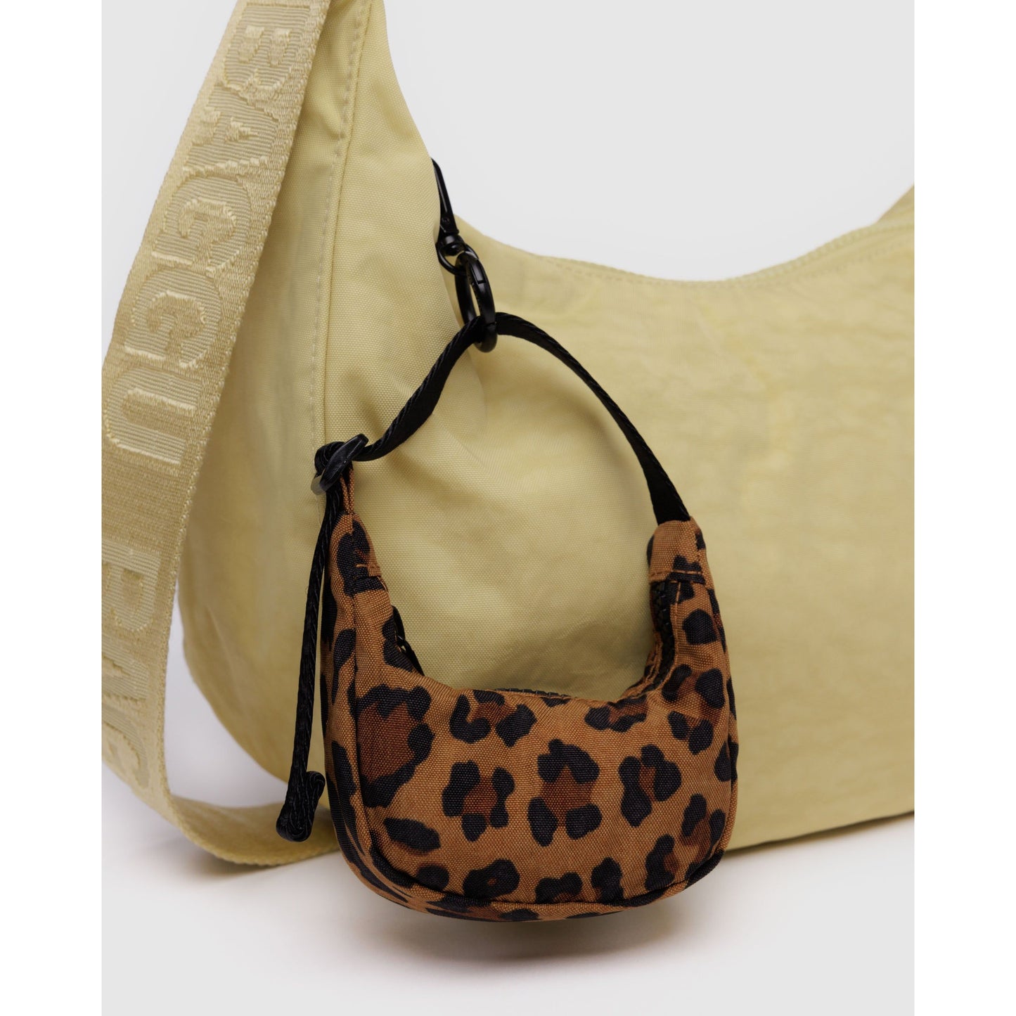 CRESCENT BAG CHARM - LEOPARD