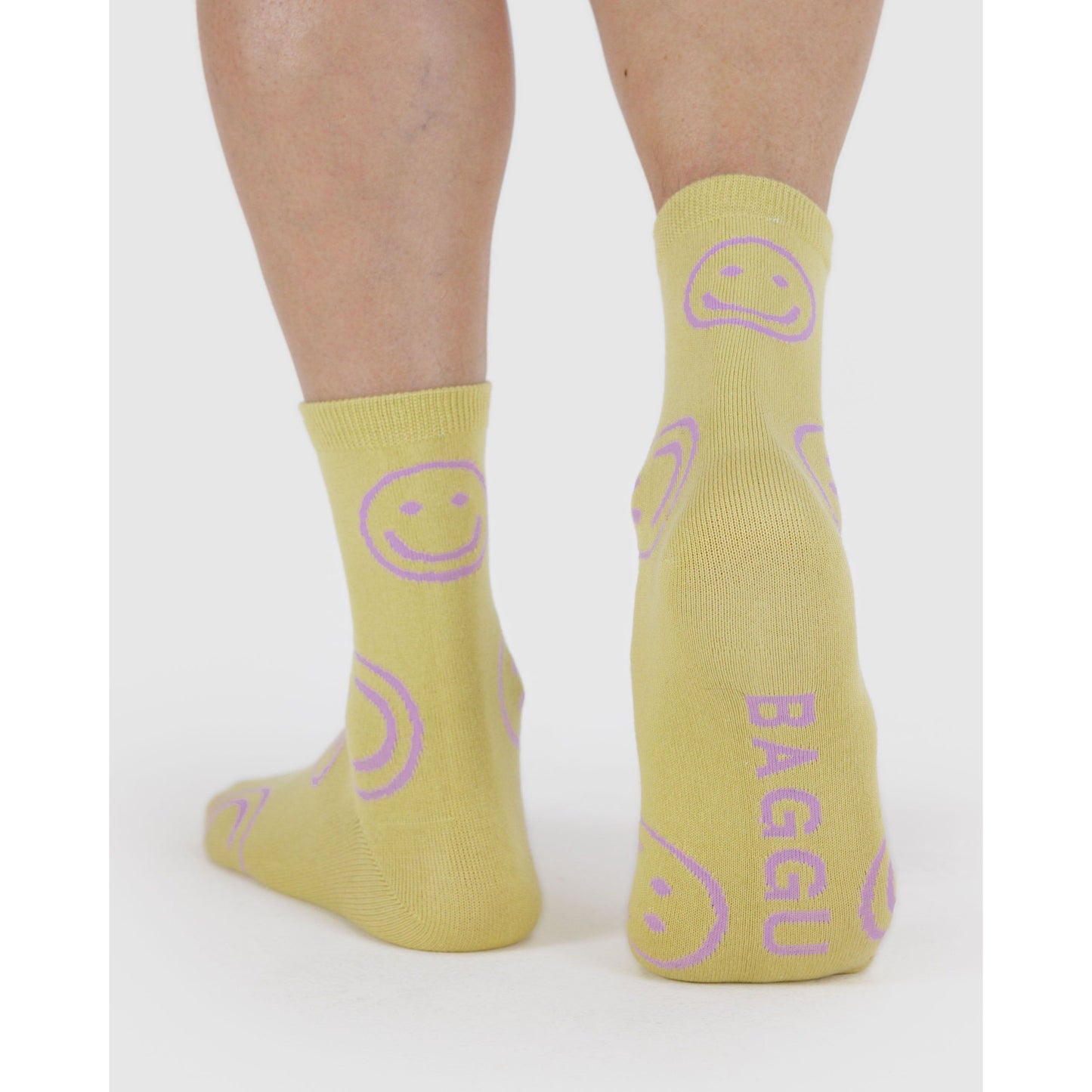 CREW SOCK - STRAW HAPPY