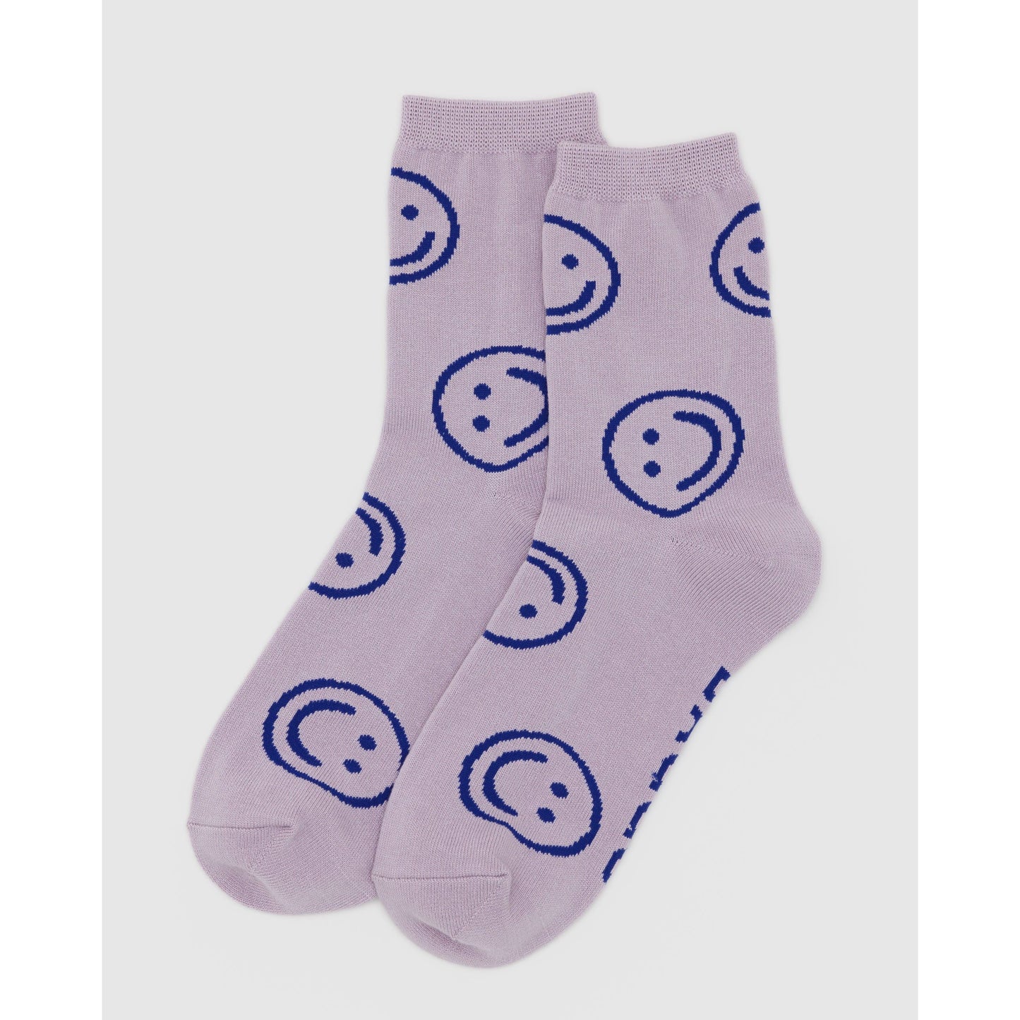 CREW SOCK - DUSTY PINK HAPPY