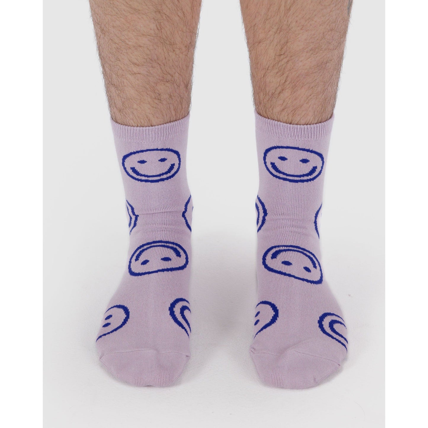 CREW SOCK - DUSTY PINK HAPPY