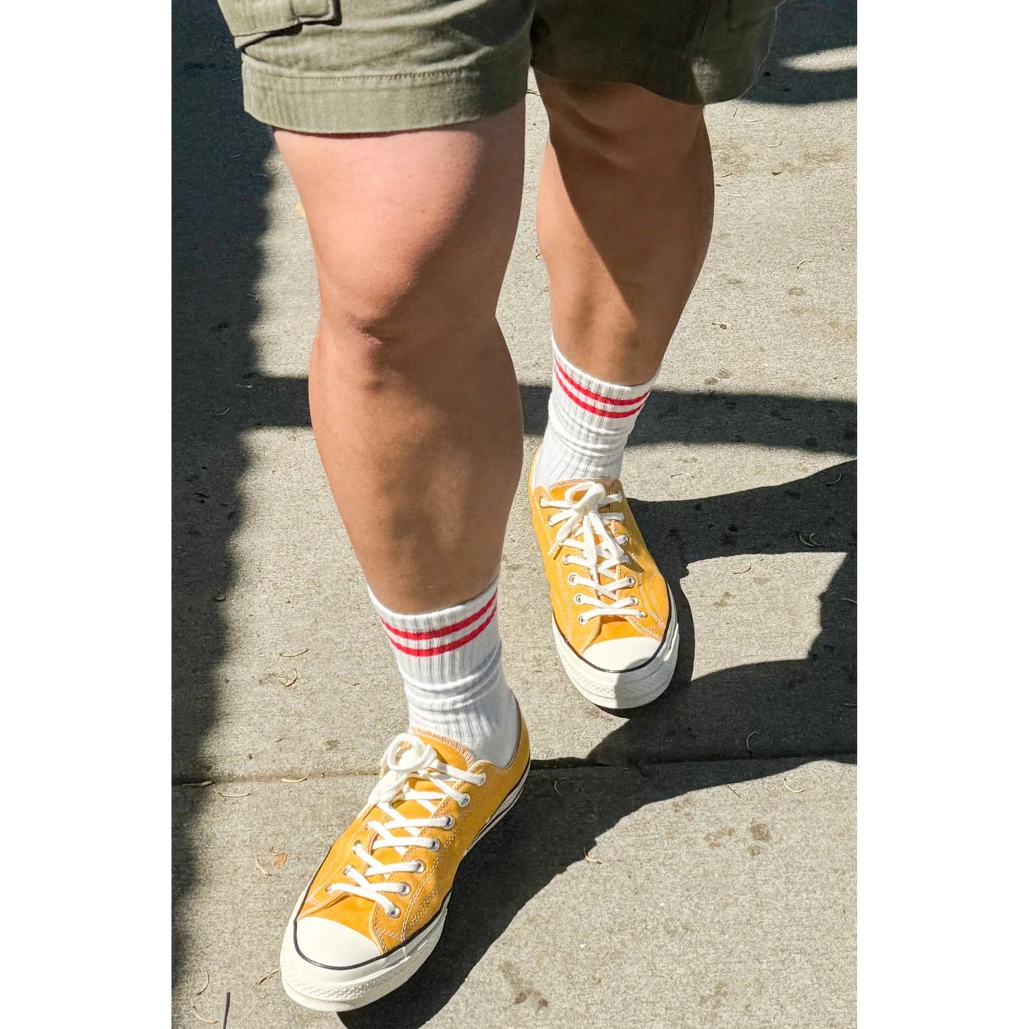 EXTENDED BOYFRIEND SOCKS - CLEAN WHITE
