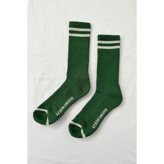 Extended Boyfriend Socks - Moss