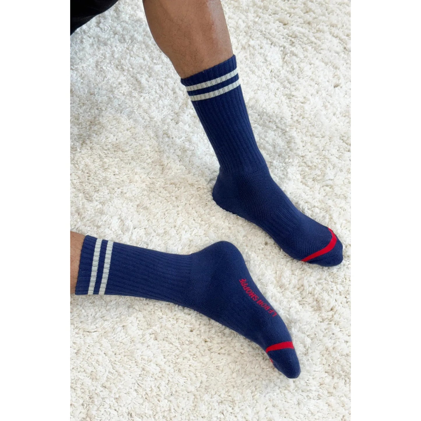 EXTENDED BOYFRIEND SOCKS - NAVY