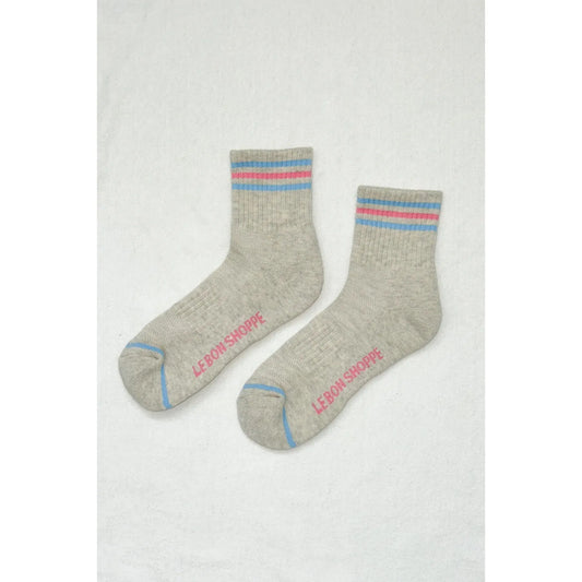 Girlfriend Socks - Bright Grey