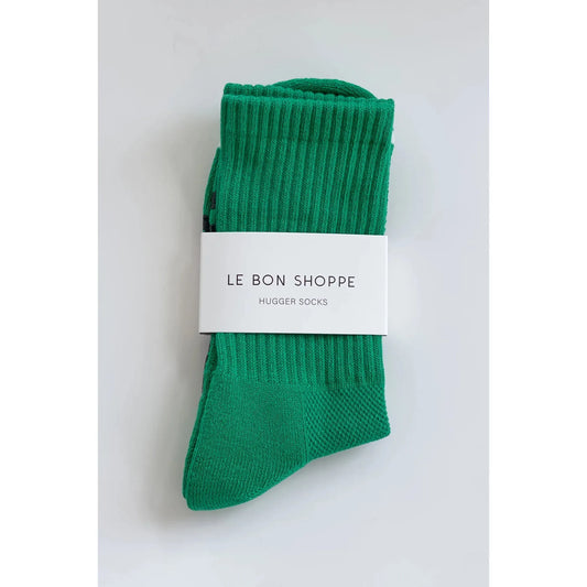 Hugger Socks - Kelly/Black