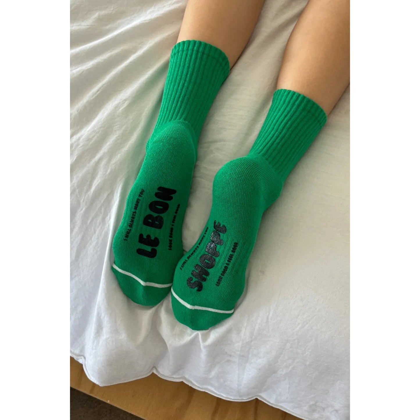 HUGGER SOCKS - KELLY/BLACK