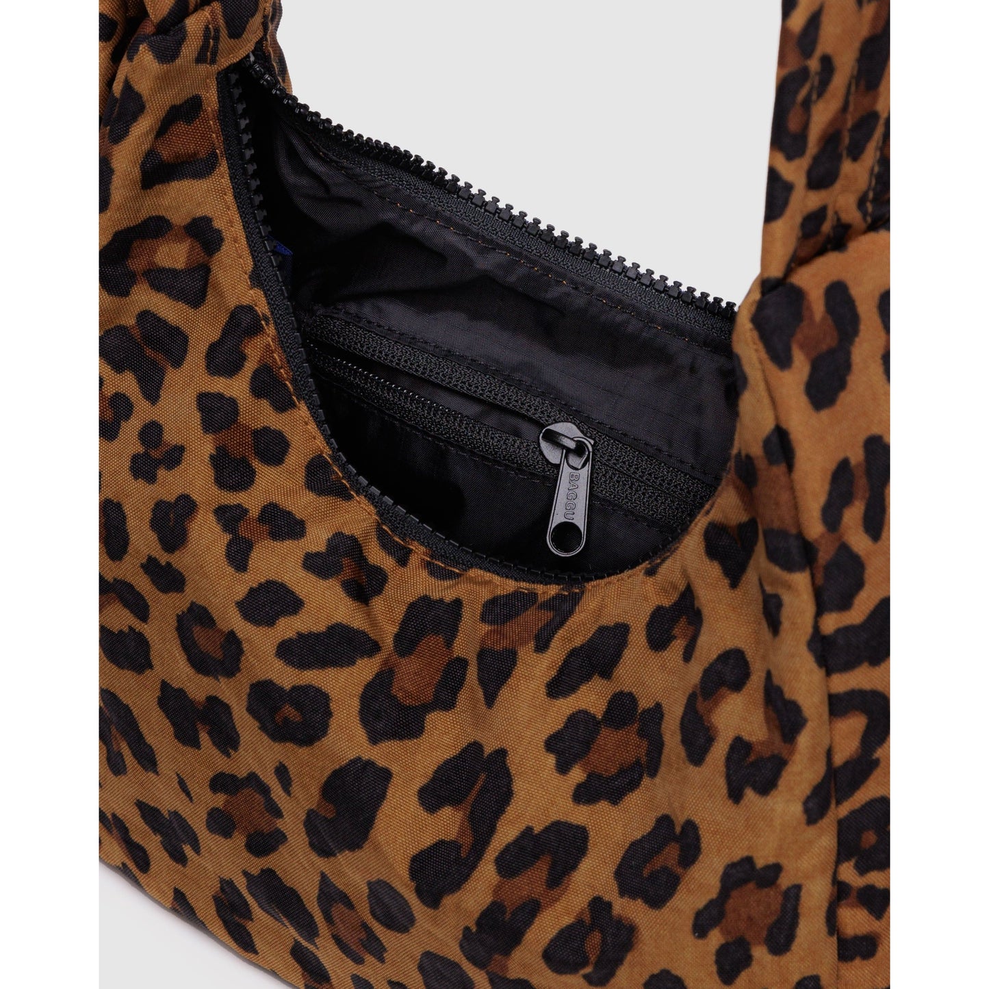 Mini Nylon Shoulder Bag - Leopard