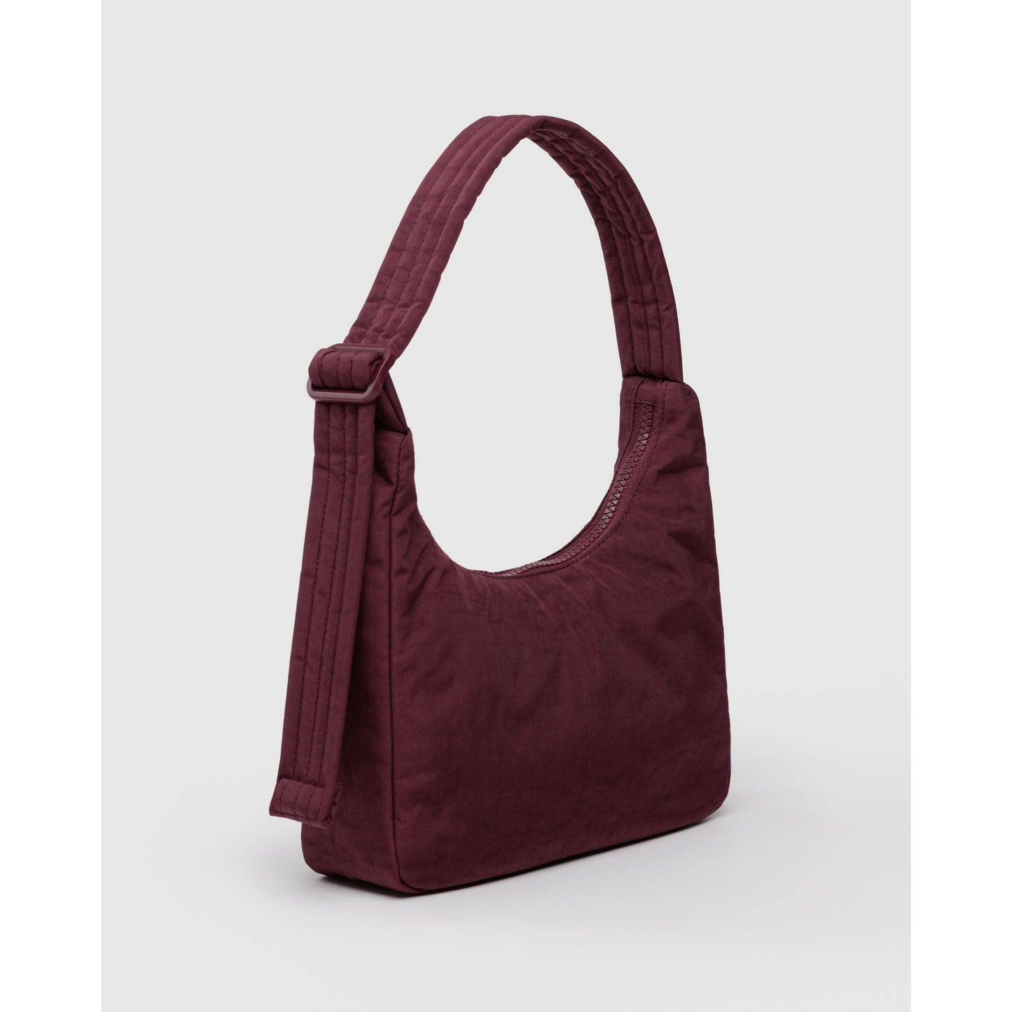 Mini Nylon Shoulder Bag - Mahogany