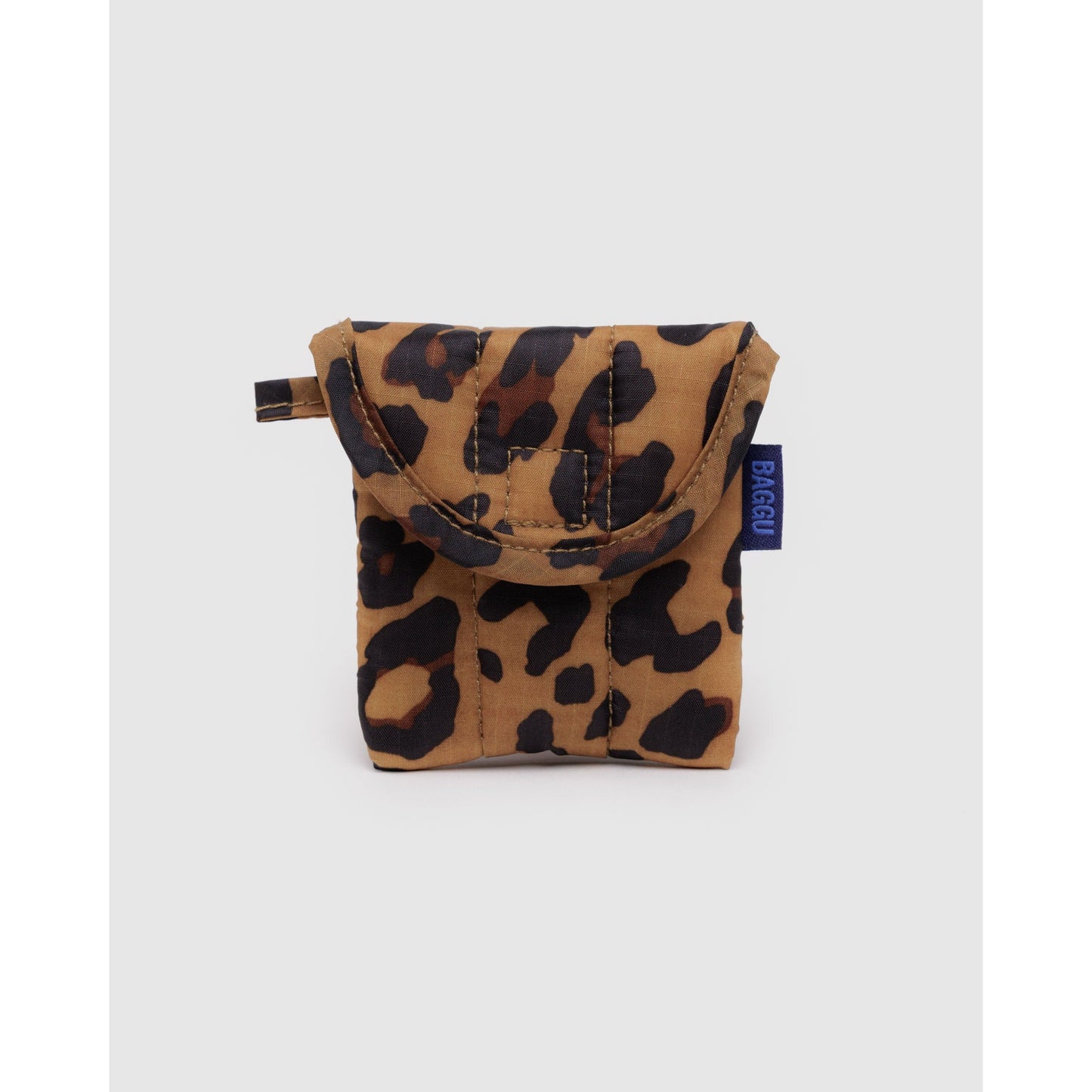 PUFFY EAR BUDS CASE - LEOPARD