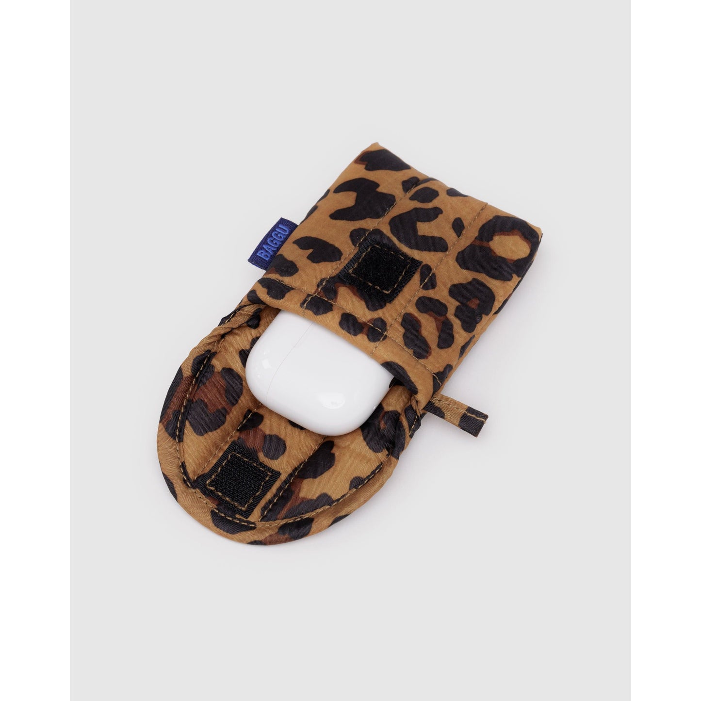 PUFFY EAR BUDS CASE - LEOPARD