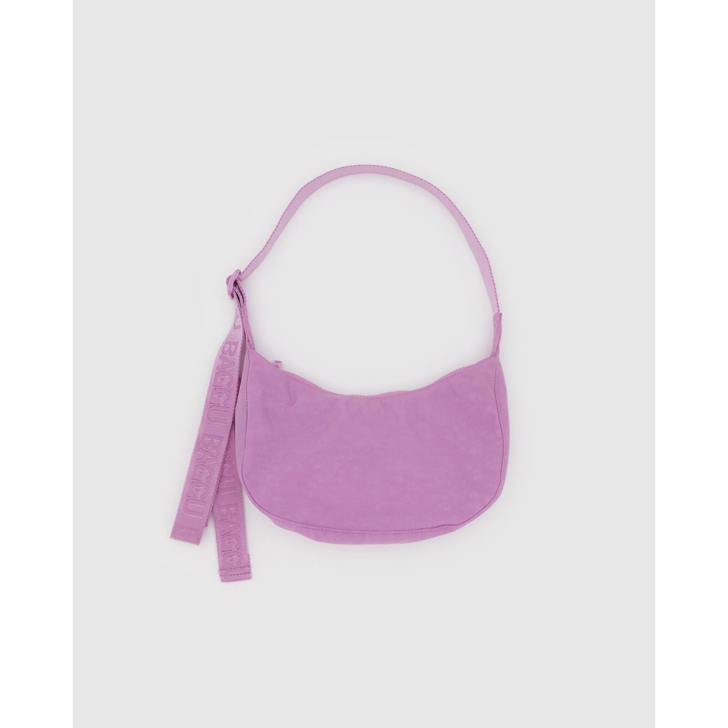SMALL NYLON CRESCENT BAG - PEONY