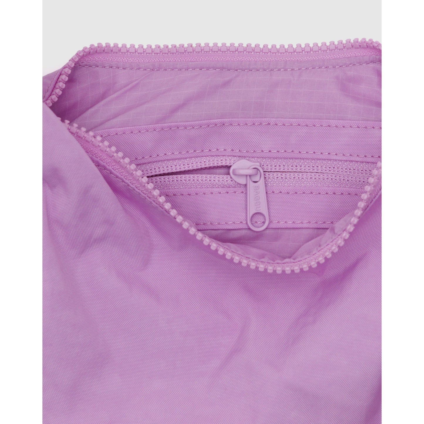 SMALL NYLON CRESCENT BAG - PEONY