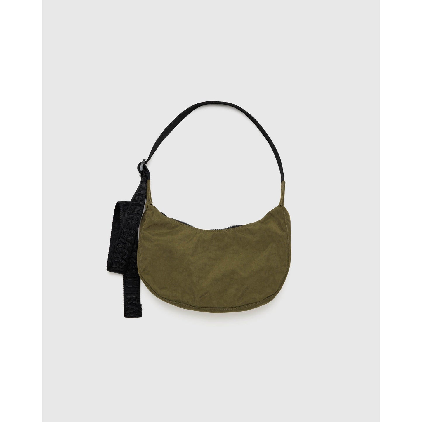 SMALL NYLON CRESCENT BAG -SEAWEED