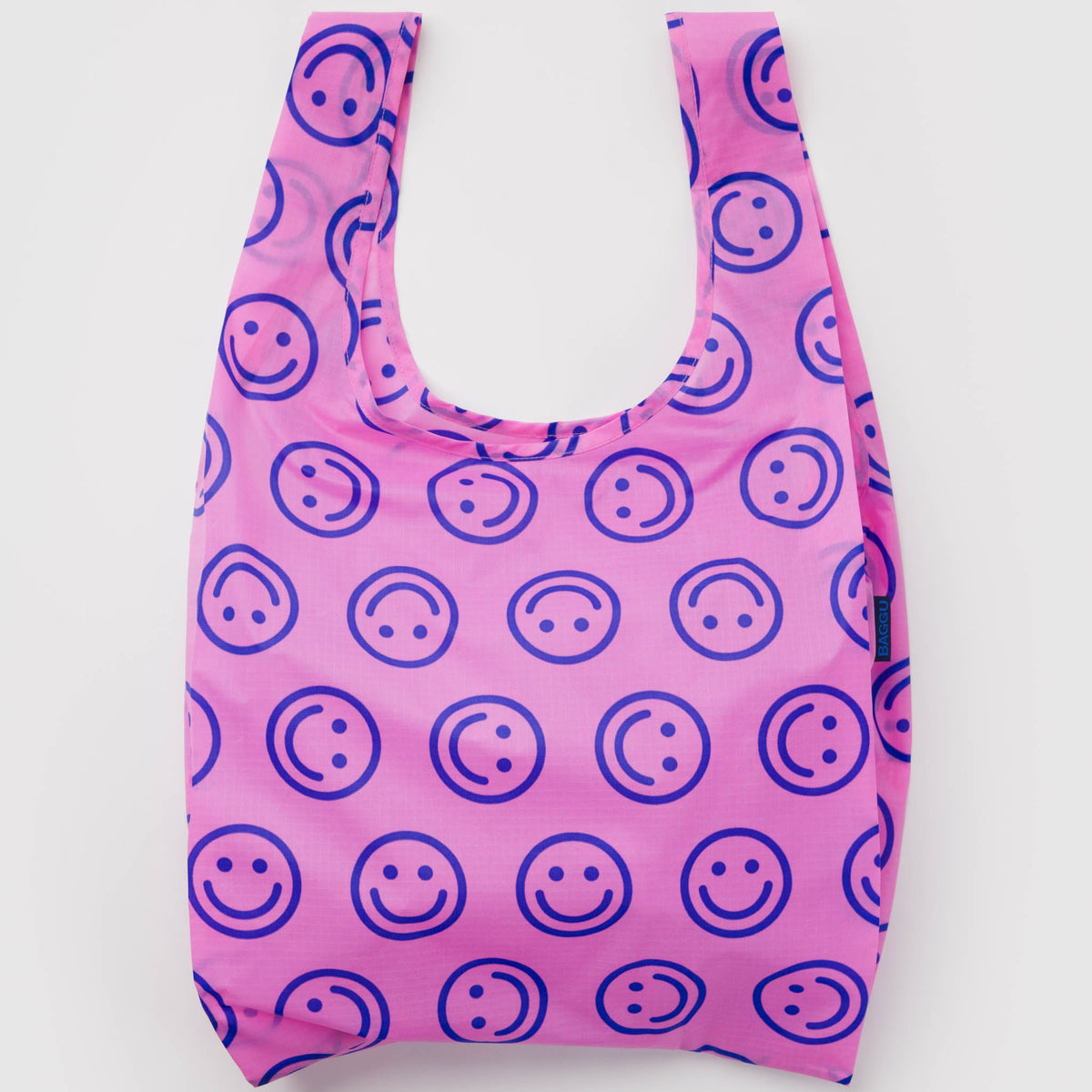 Baggu | 'Standard' Reusable Shopper Pop Pink Happy