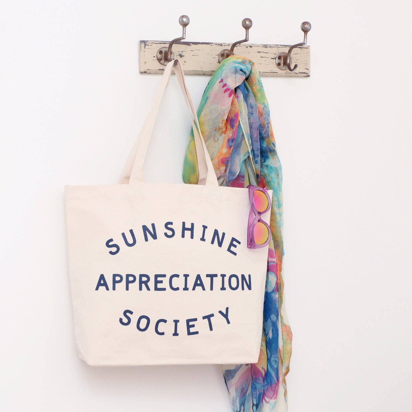 Alphabet Bag | Sunshine Appreciation Society - Canvas Tote Bag - The Malo Life