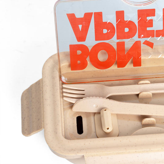 Bon Appetit Lunch Box - Beige