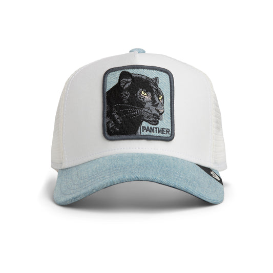 Goorin Bros | 'Denim Panther' Trucker - Light Denim/White