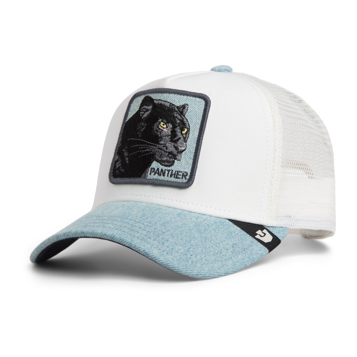 Goorin Bros | 'Denim Panther' Trucker - Light Denim/White