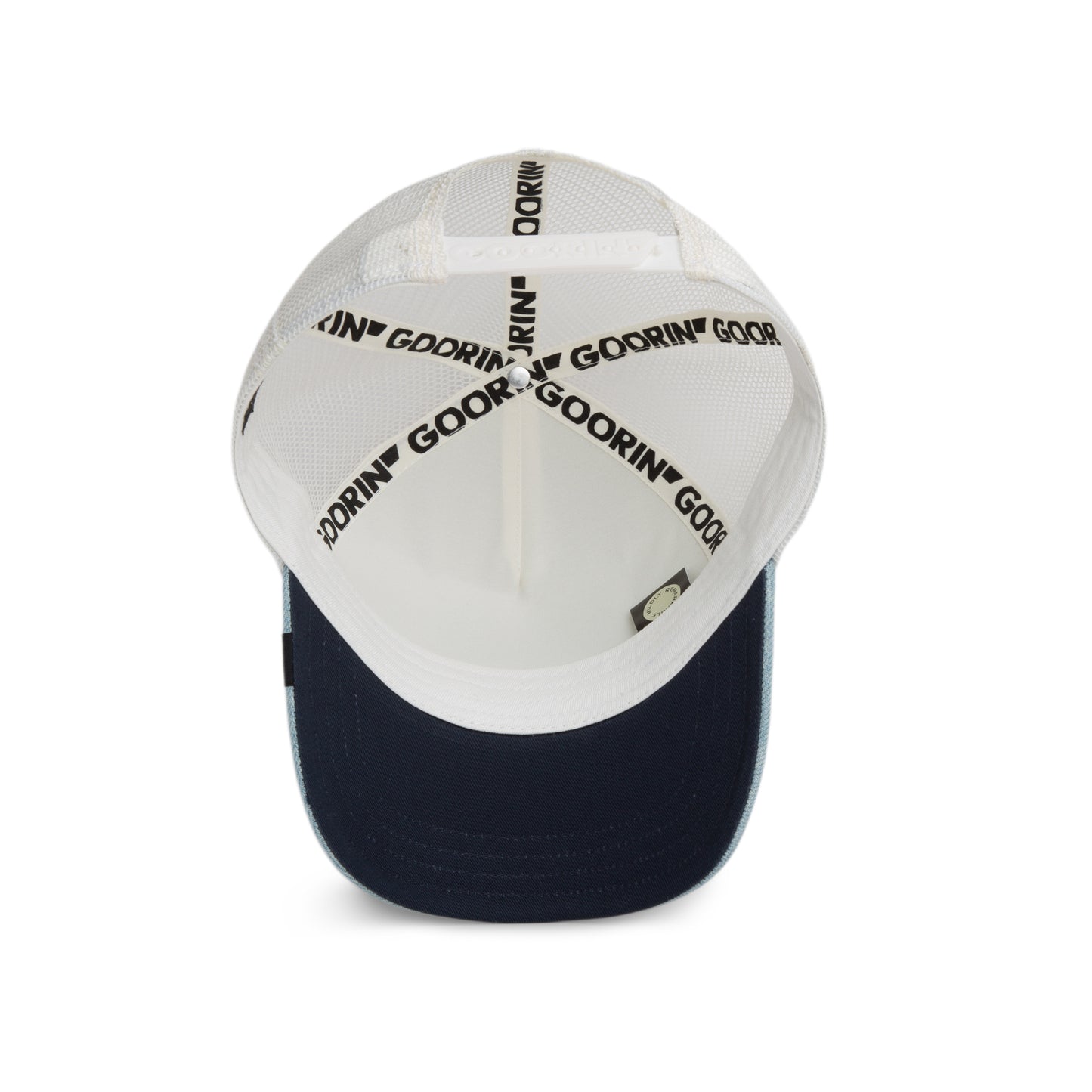 Goorin Bros | 'Denim Panther' Trucker - Light Denim/White