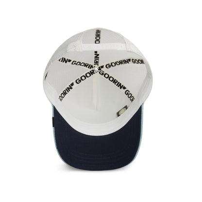 Goorin Bros | 'Denim Panther' Trucker - Light Denim/White
