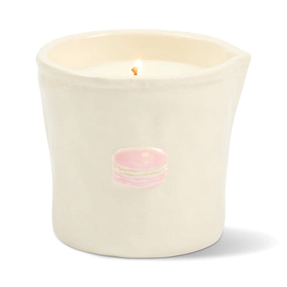 Paddywax Bistro | "Macaron" Ceramic Candle - Amber & Pistachio
