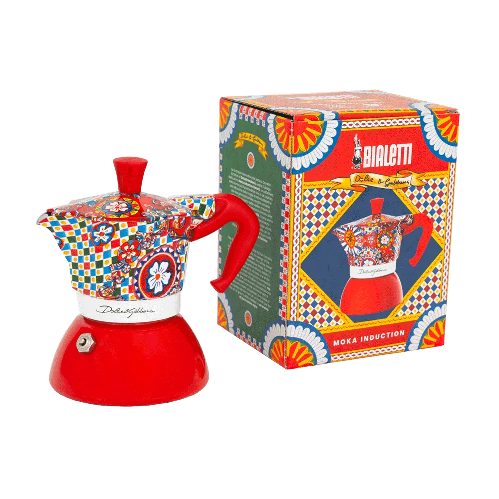 Bialetti X Dolce & Gabbana | Sicilian Cart Moka Induction 4 Cup