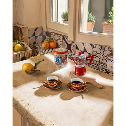 Bialetti X Dolce & Gabbana | Sicilian Cart Moka Express 6 Cup