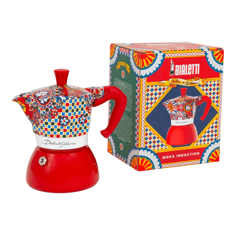 Bialetti X Dolce & Gabbana | Sicilian Cart Moka Induction 4 Cup