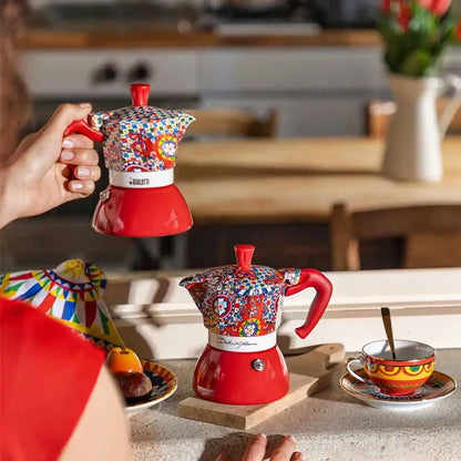 Bialetti X Dolce & Gabbana | Sicilian Cart Moka Induction 4 Cup