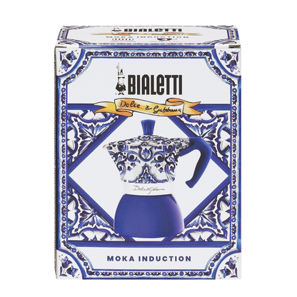 Bialetti X Dolce & Gabbana | Blue Mediterranean Moka Induction 4 Cup