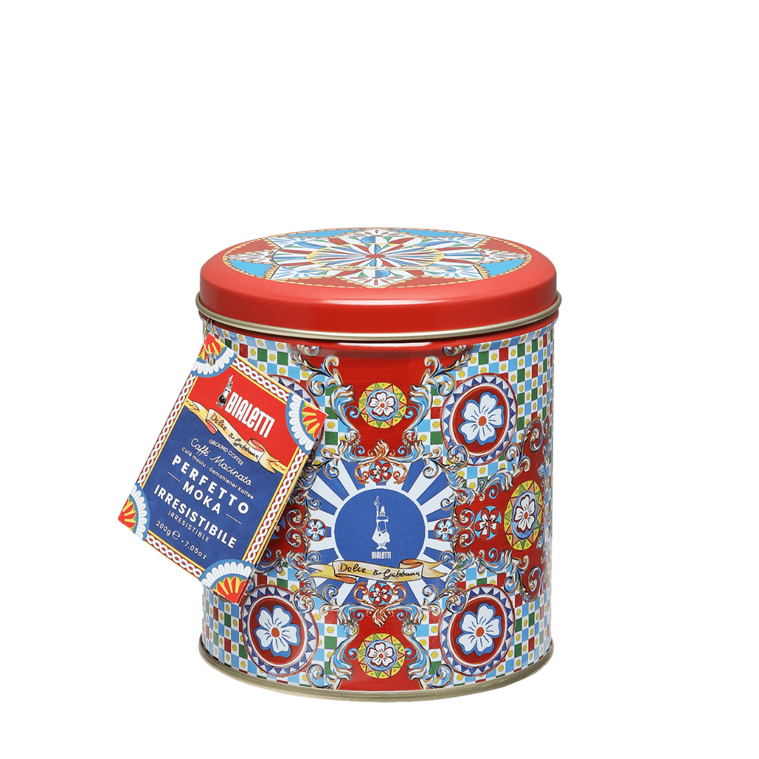 Bialetti X Dolce & Gabbana | Irresistible Moka Ground + Coffee Tin