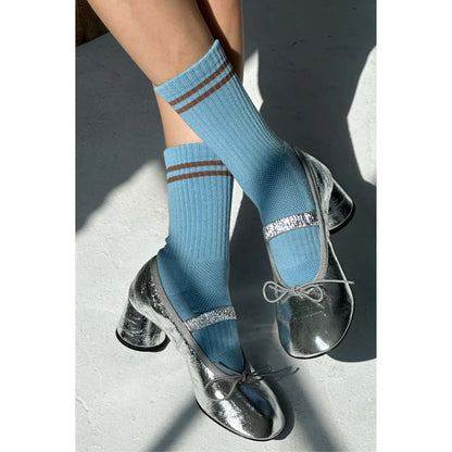 BOYFRIEND SOCKS - POWDER BLUE