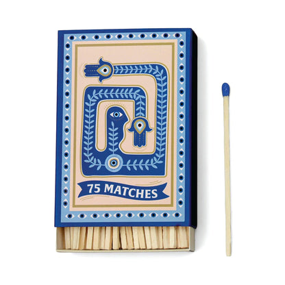 A Dopo Boxed Matches “Eye” Blue - 75 matches (9.6 CM)