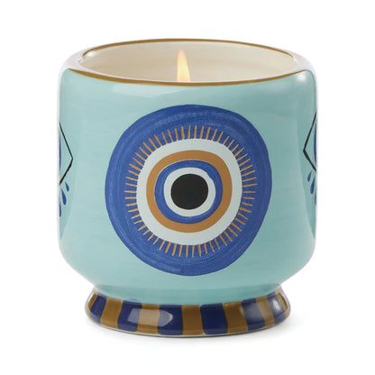 A Dopo 8oz./226g Eye Ceramic Candle - Incense & Smoke