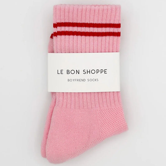 BOYFRIEND SOCKS - AMOUR PINK