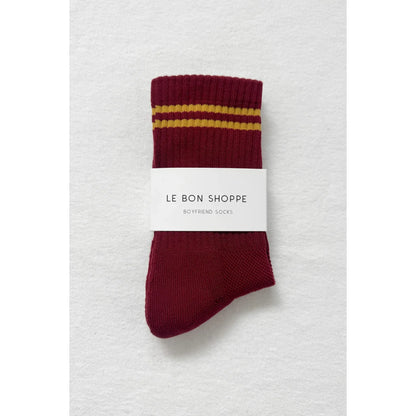 Le Bon Shoppe | Boyfriend Socks - Cardinal Red