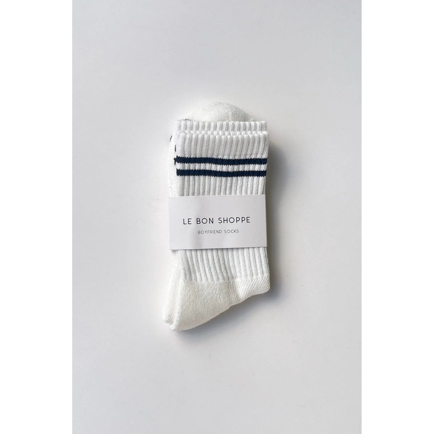 Le Bon Shoppe | Boyfriend Socks - Classic White