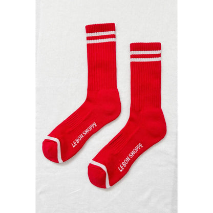 Le Bon Shoppe | Extended Boyfriend Socks - Red