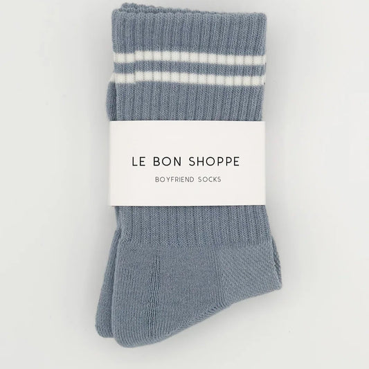 BOYFRIEND SOCKS - BLUE GREY