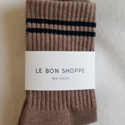 BOYFRIEND SOCKS - COCOA