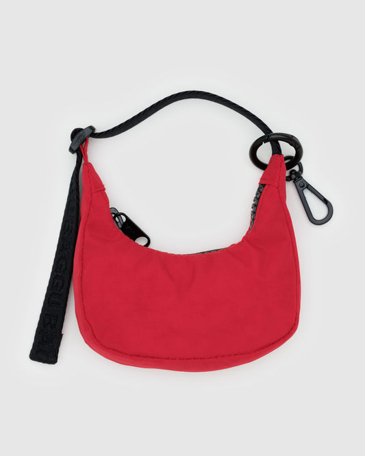 CRESCENT BAG CHARM - CANDY APPLE