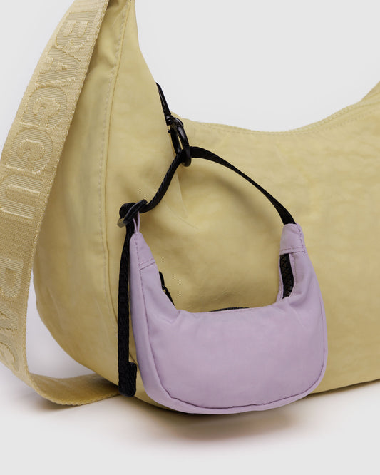 CRESCENT BAG CHARM - DUSTY PINK